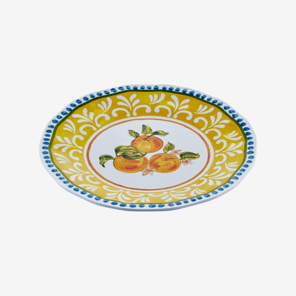 Chıara Alessı Capri Sarı Melamin Kahvaltı Tabağı 23 Cm