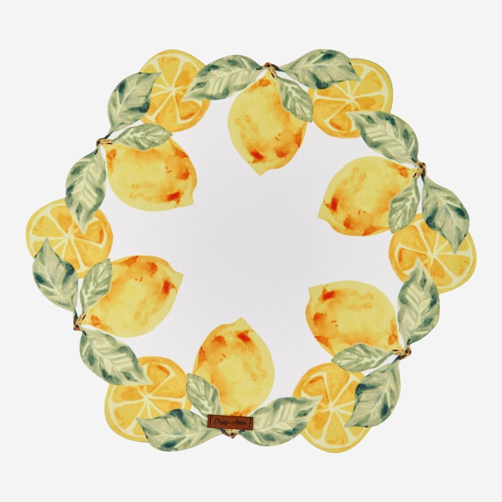 CHIARA ALESSI CAPRI Sarı Polyester 2 Li Amerikan Servisi 35 Cm