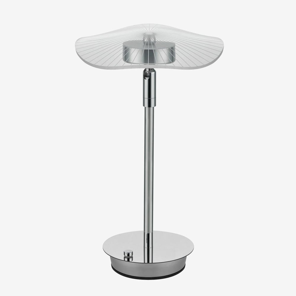CHİARA ALESSİ Gri Paslanmaz Çelik Şarjlı Masa Lambası 19X19x29 Cm