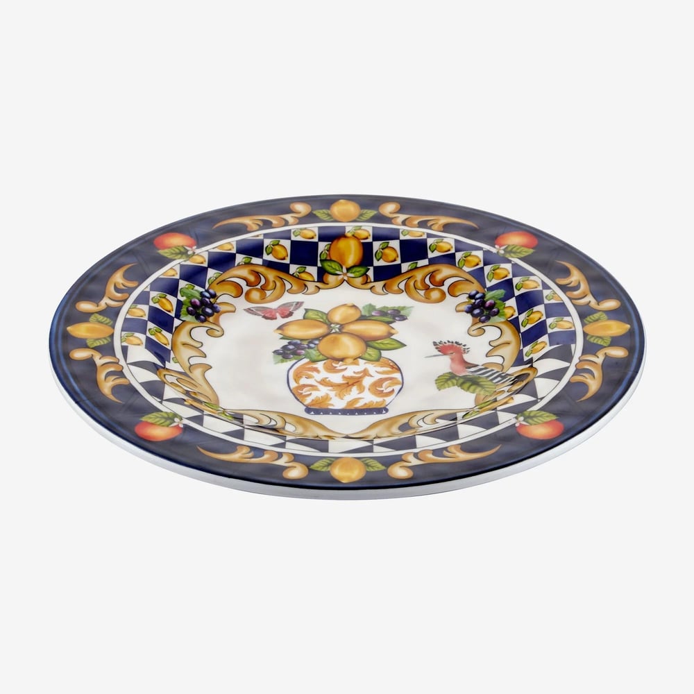 Chiara Alessi Mavi Melamin Kahvaltı Tabağı 21,5 Cm Capri Collection