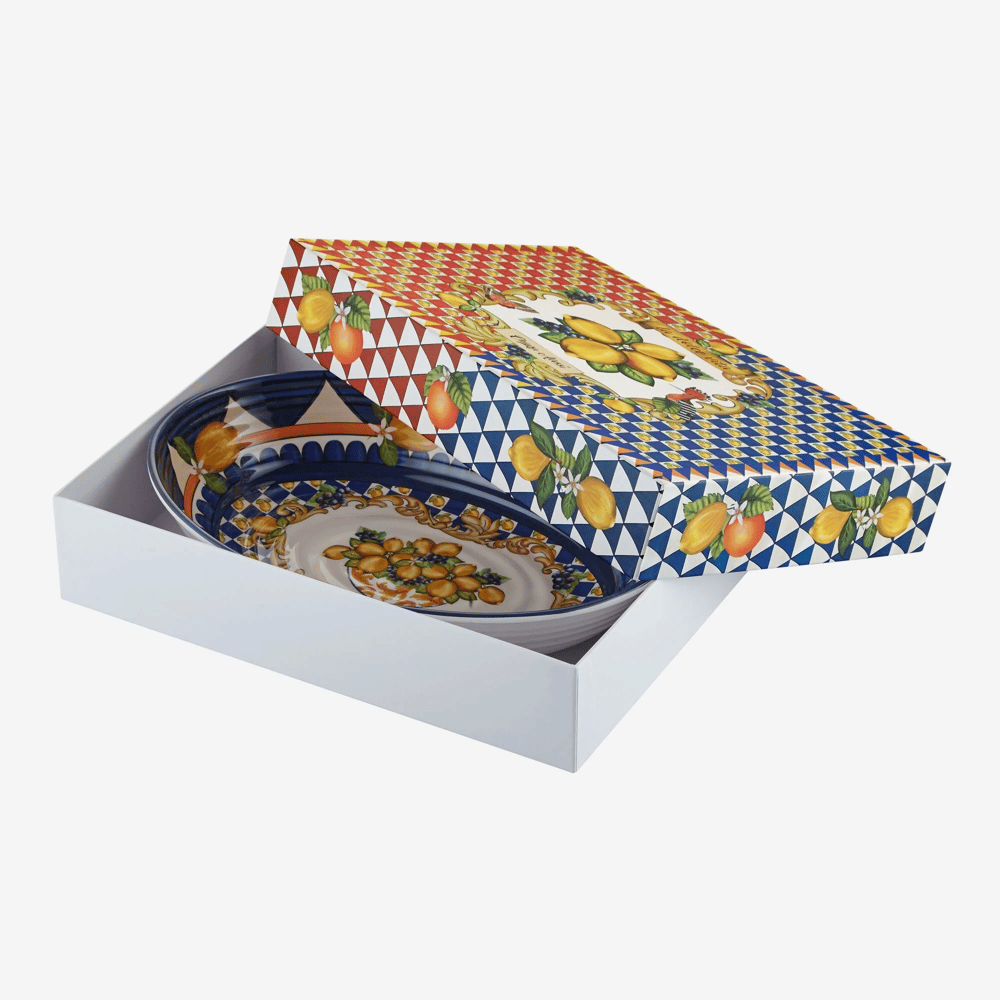 Chiara Alessi Mavi Melamin Servis Kasesi 33 Cm Capri Collection