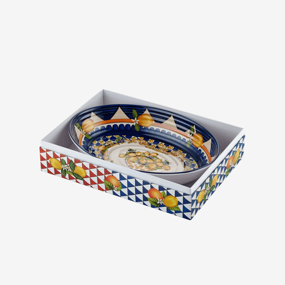 Chiara Alessi Mavi Melamin Servis Kasesi 33 Cm Capri Collection