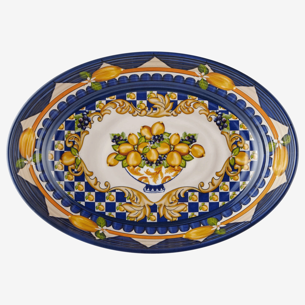 Chiara Alessi Mavi Melamin Servis Kasesi 33 Cm Capri Collection