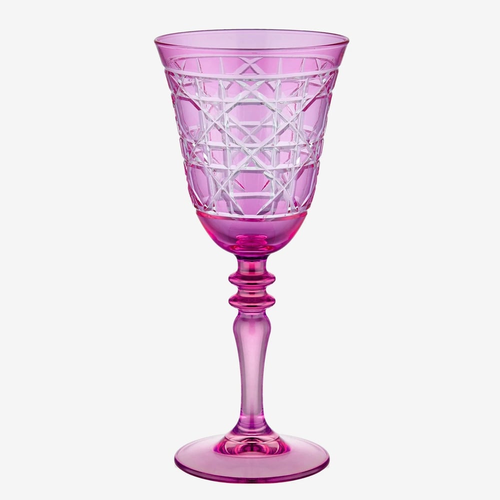 Chiara Alessi Pembe Cam Kadeh 270 Ml
