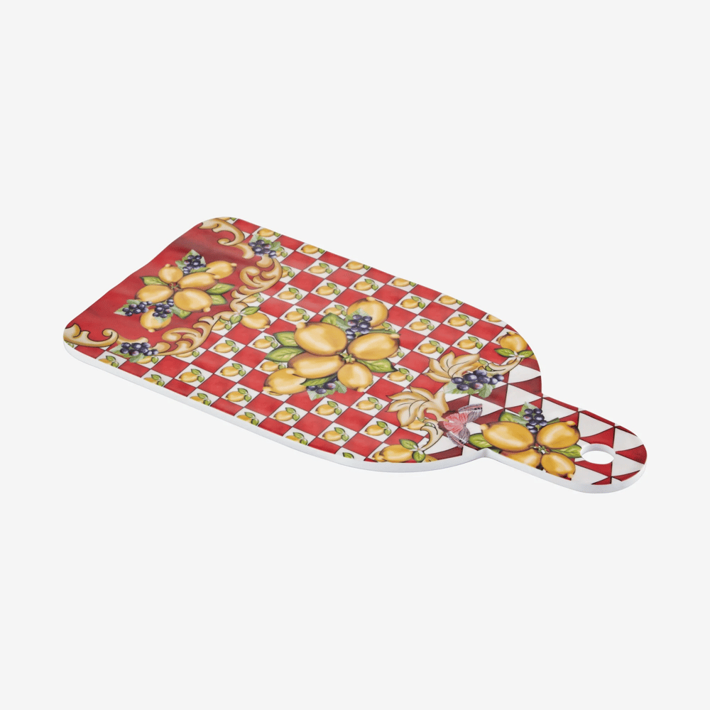 Chıara Alessi Portofino Kırmızı Yüz Desenli Sunum Tahtası 34Cm