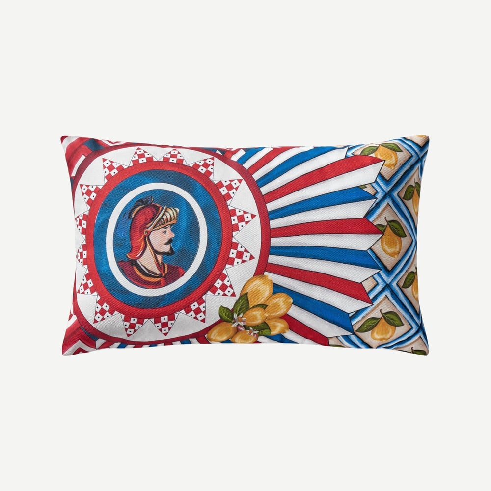 CHIARA ALESSİ POSITANO YASTIK ERKEK YUZ  DESENLİ 35*50 CM