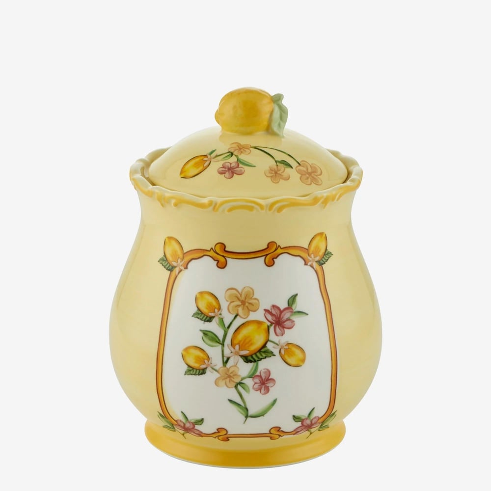 Chiara Alessi Sarı Seramik Kavanoz 20 Cm