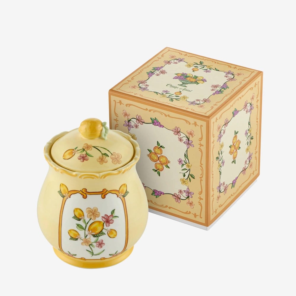 Chiara Alessi Sarı Seramik Kavanoz 20 Cm