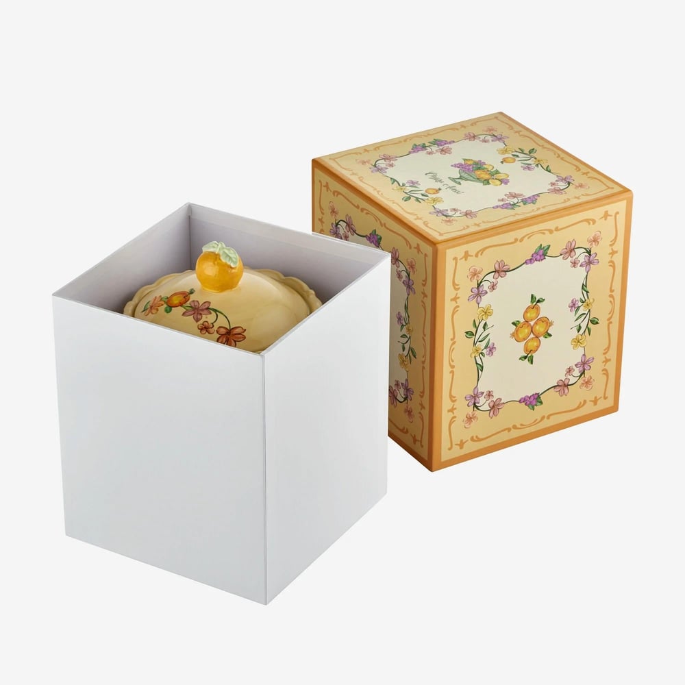 Chiara Alessi Turuncu Seramik Kavanoz 22 Cm