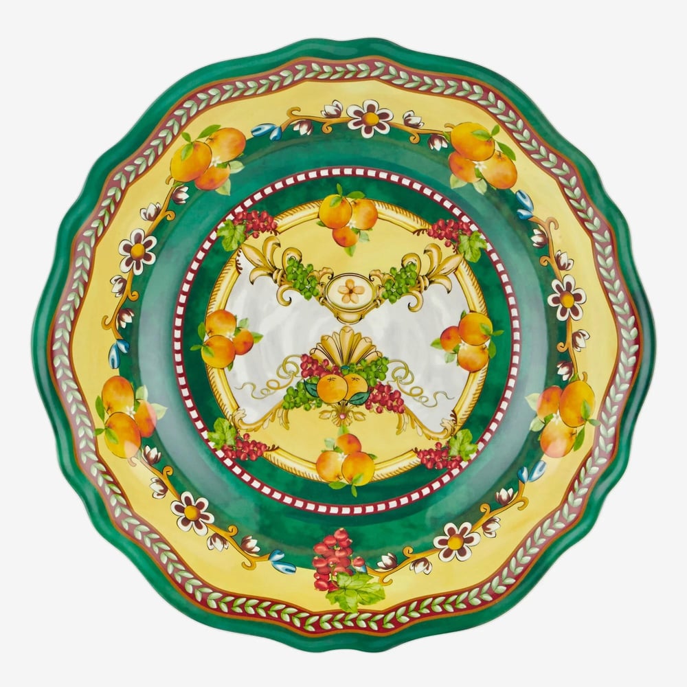 Chiara Alessi Yeşil Melamin Servis Kasesi 35 Cm Carpe Diem Collection