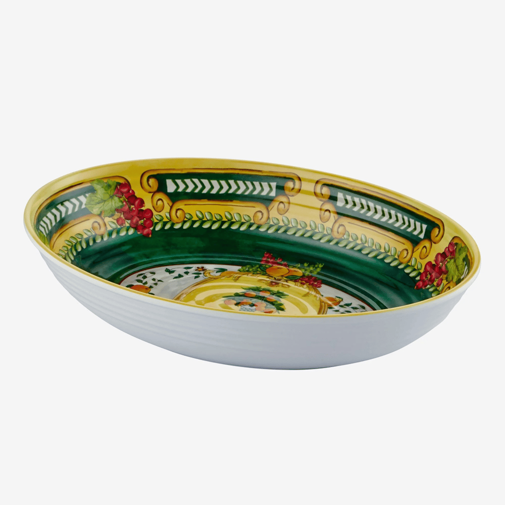 Chiara Alessi Yeşil Melamin Servis Kasesi 33 Cm Carpe Diem Collection