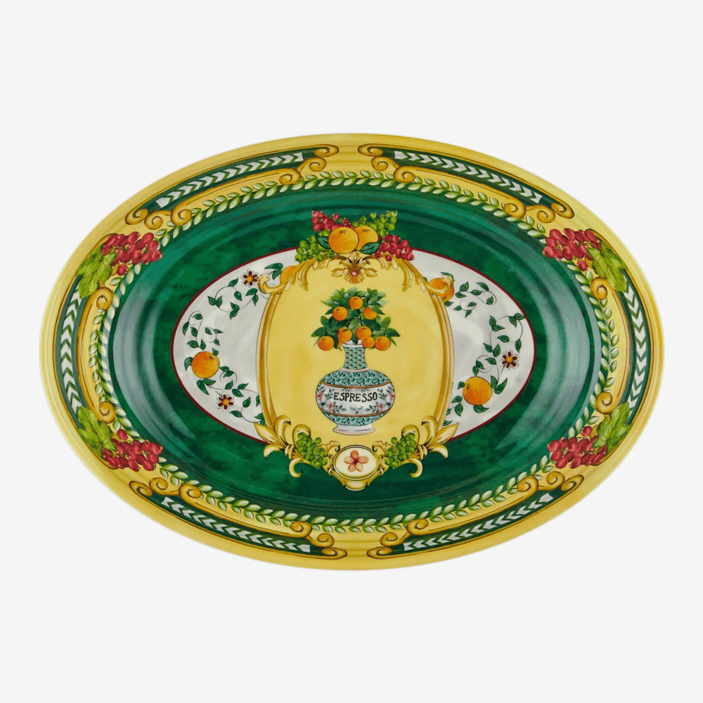 Chiara Alessi Yeşil Melamin Servis Kasesi 33 Cm Carpe Diem Collection