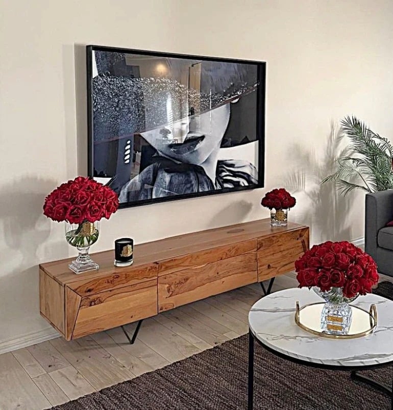 Cote Noire - Luxury Centerpiece 37 Güllü Koku Bordo