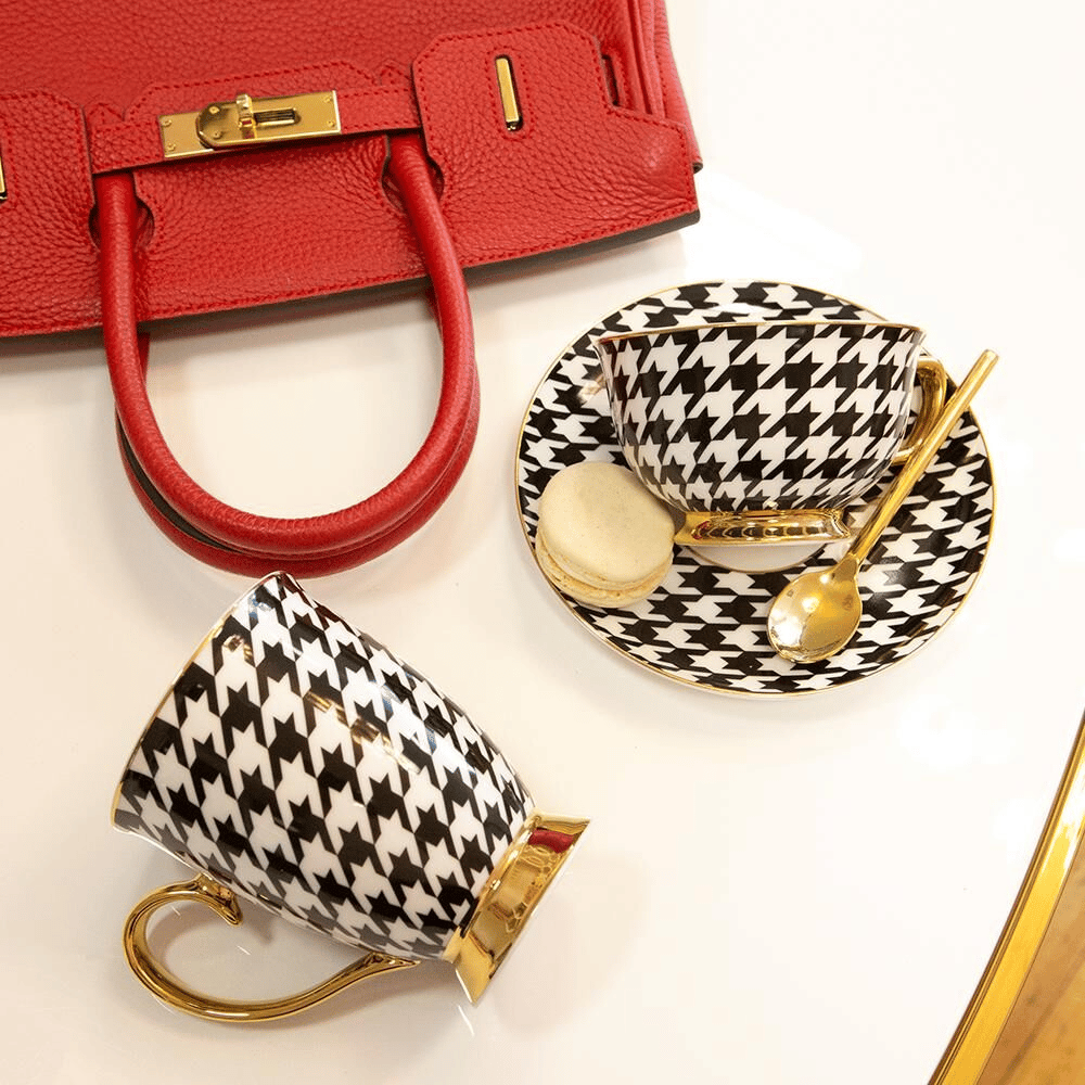 Crıstına Re Mug Houndstooth