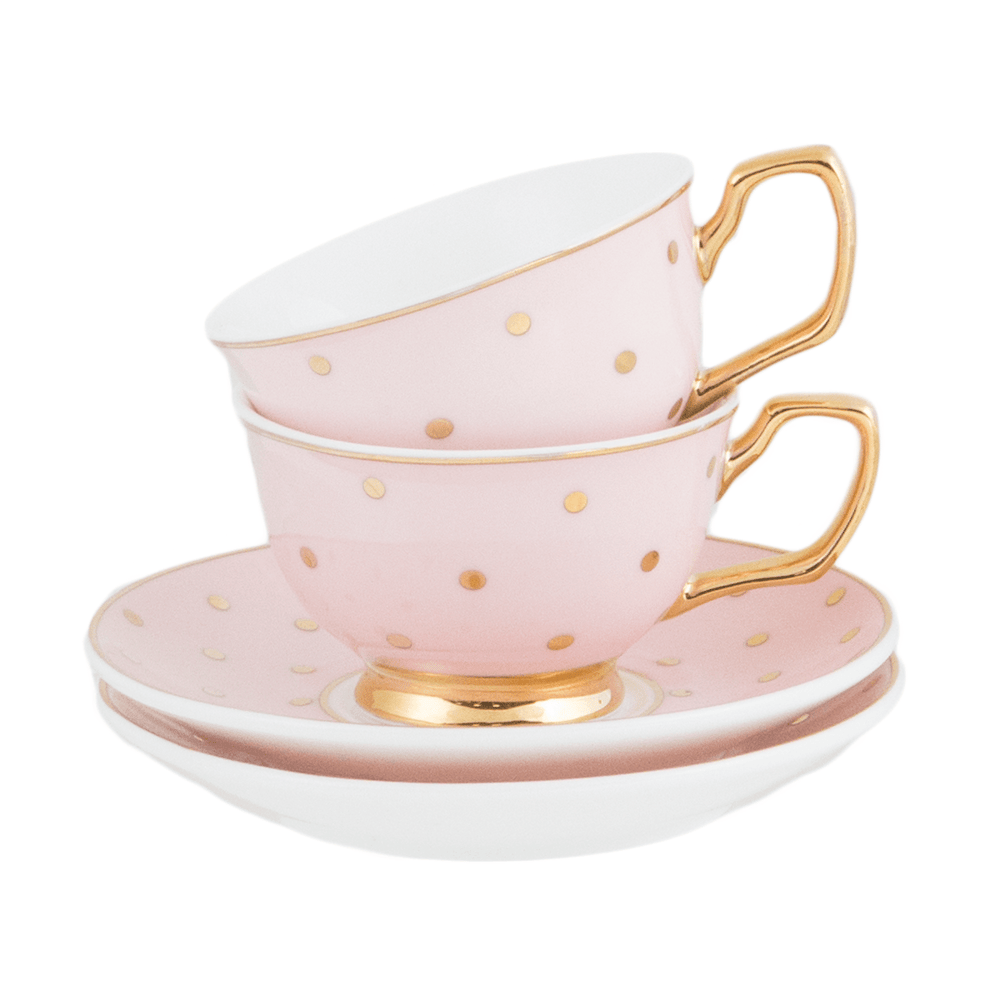 Cristina Re Polka Gold 2Li Kahve Fincanı