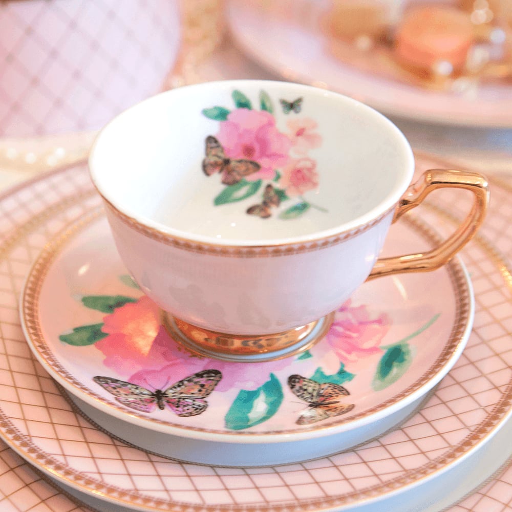 Crıstına Re Teacup Butterfly Garden