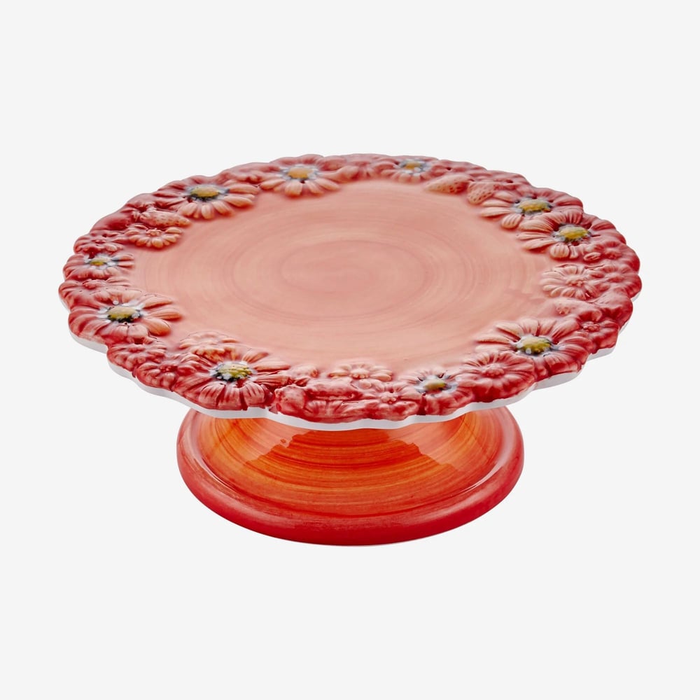 Edelweiss Camomilla Kırmızı Mini Kek Standı 22X22 Cm