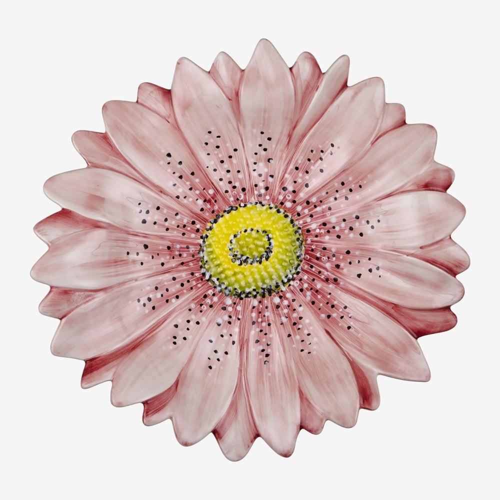 Edelweiss Camomilla Pembe Servis Tabağı 42X42 Cm