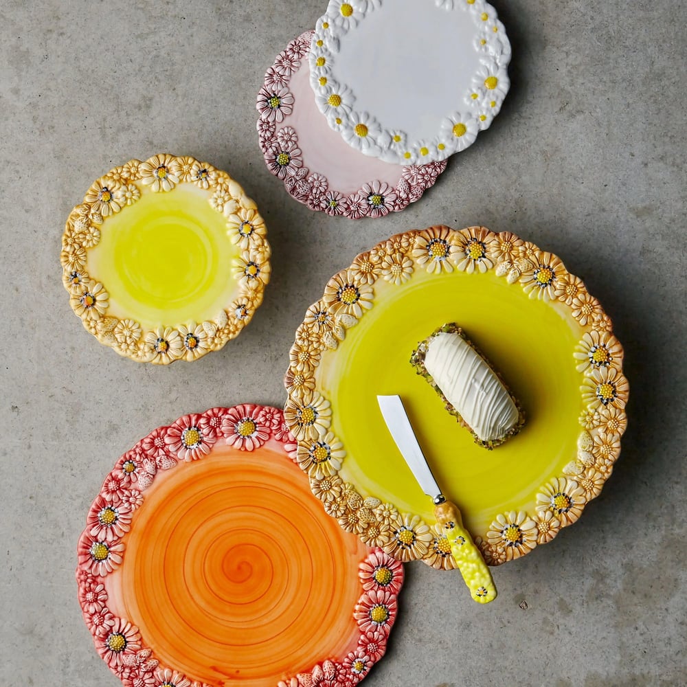 Edelweiss Camomilla Sarı Kek Standı 36X36 Cm