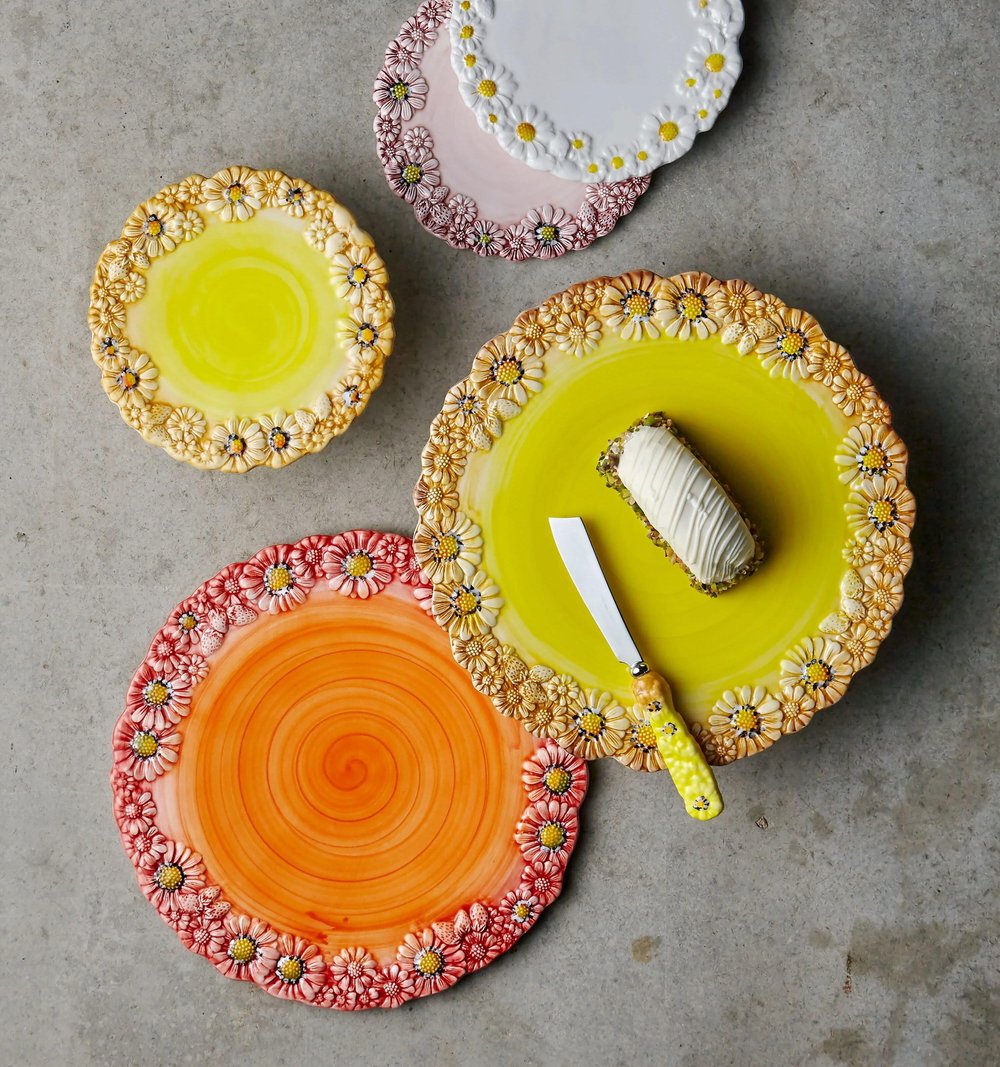 Edelweiss Camomilla Sarı Saplı Kek Bıçağı