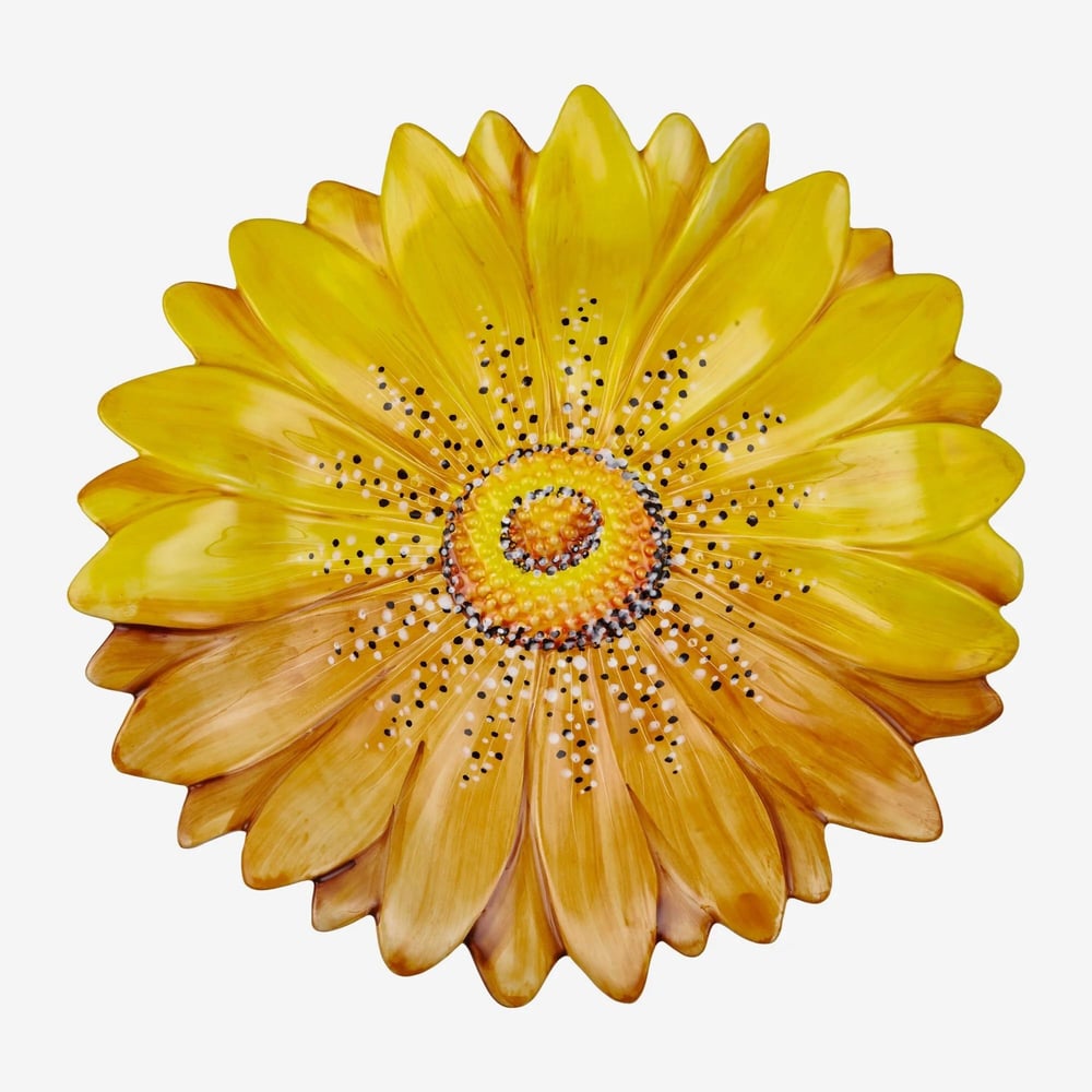 Edelweiss Camomilla Sarı Servis Tabağı 42X42 Cm