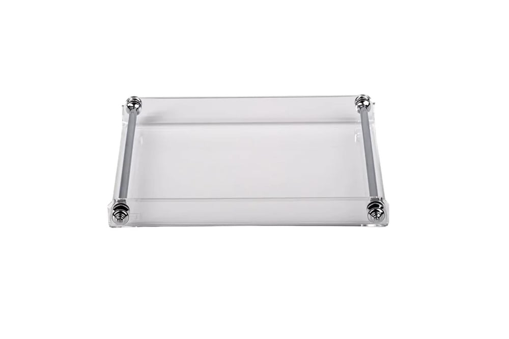 Esra Turan Uzun Gümüş Kulplu Küçük Boy Tepsi