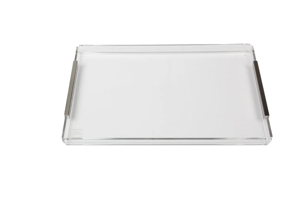 Esra Turan Gümüş Detaylı Büyük Boy Tepsi