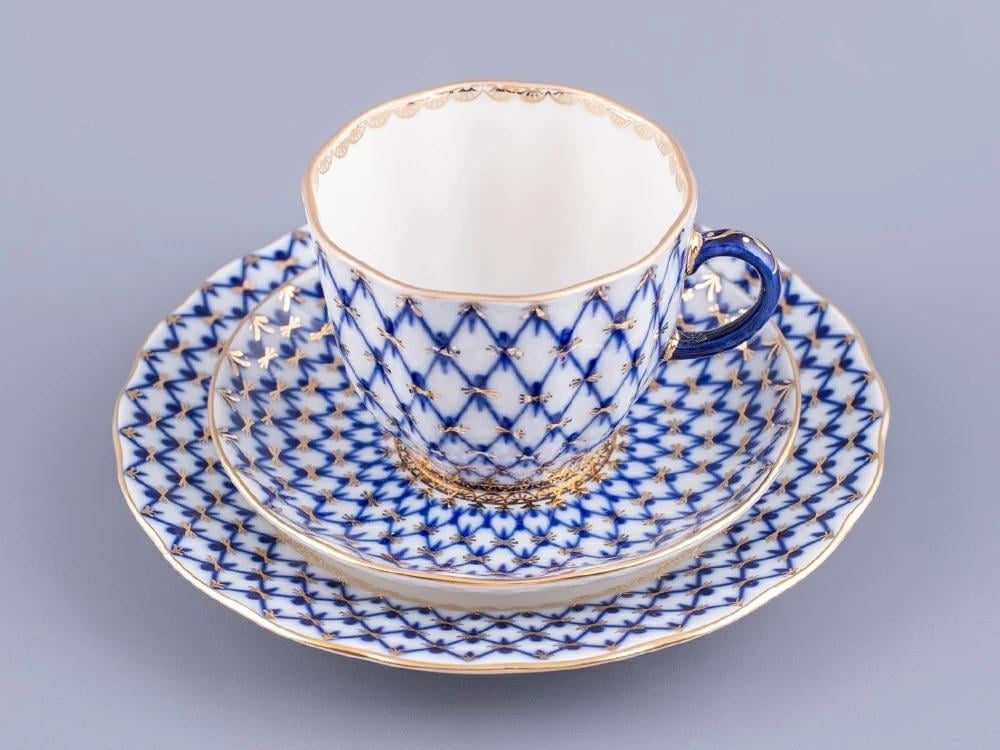 Imperıal 3-Parça Kahve Seti Tulip Cobalt Net