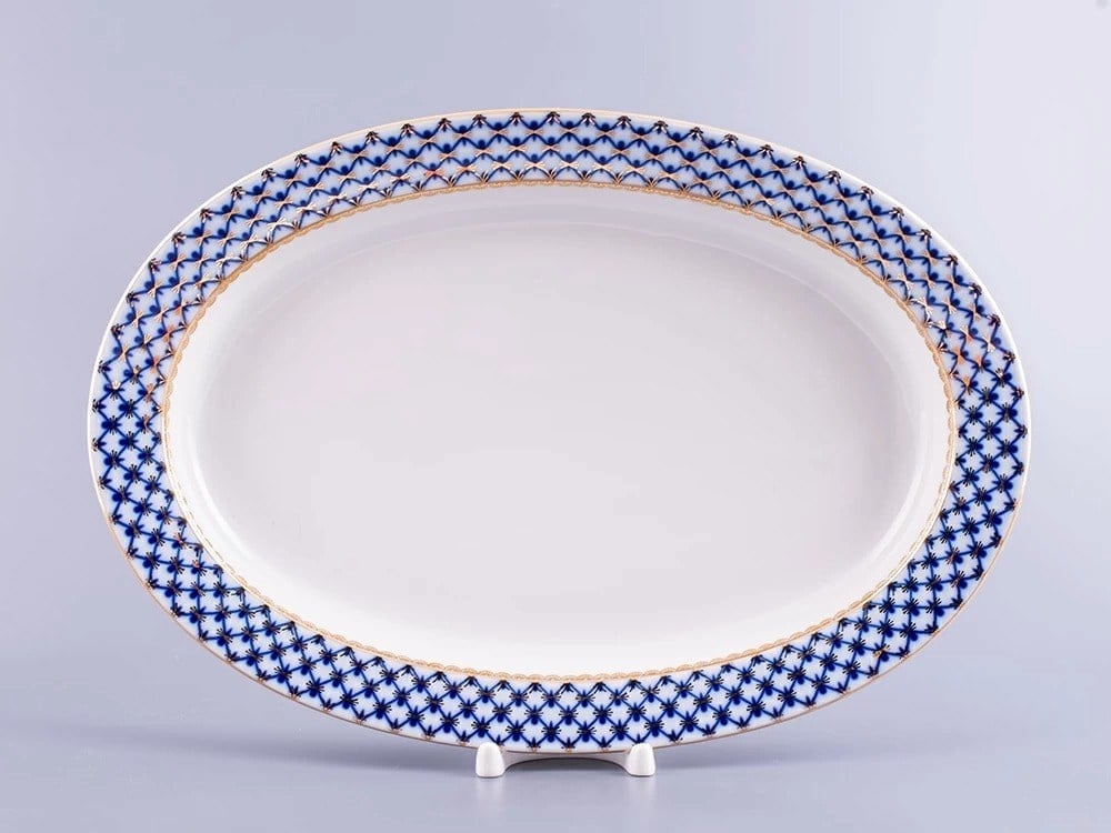 İmperial Balık Tabağı Oval 24 Cm Gençlik Cobalt Net