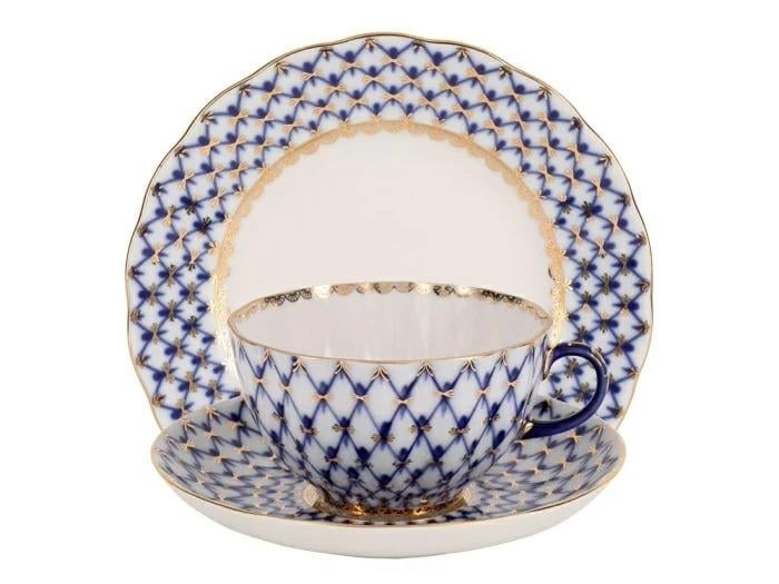 IMPERIAL Çay Seti Tulip Cobalt Net 1/3