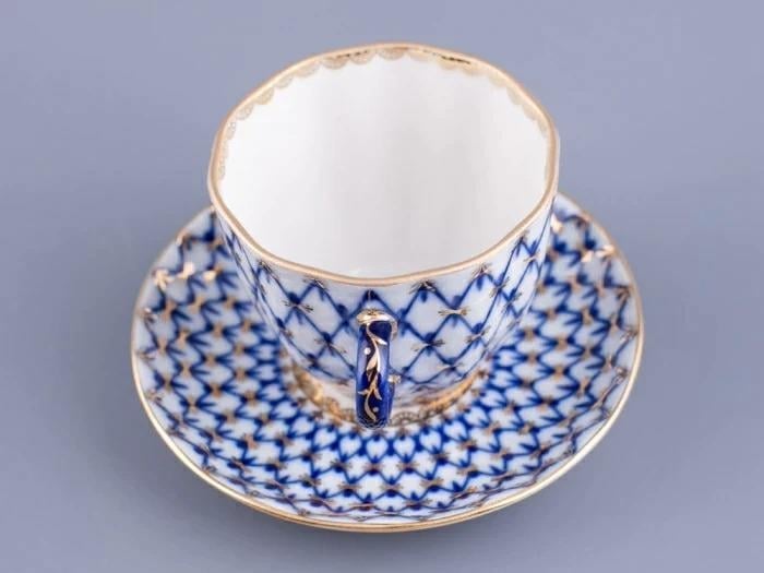 Imperıal Kahve Fincanı Tulip Cobalt Net