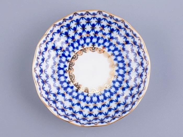 İmperial Reçel Tabağı Lale Kobalt Ağ