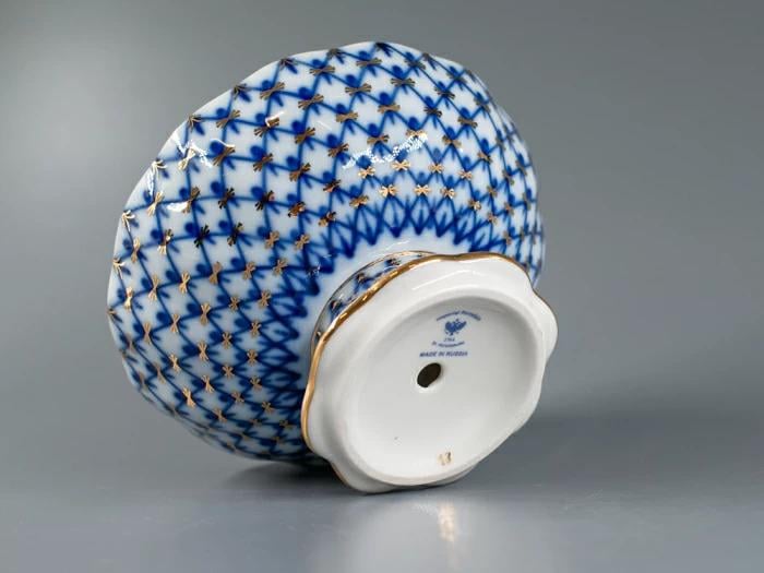 İmperial Şeker Vazo Lale Kobalt Ağ