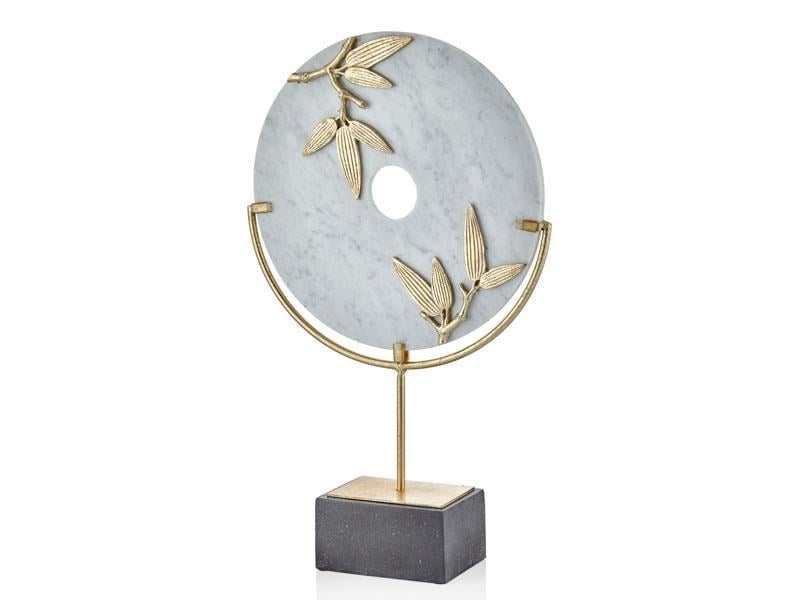 LMD BAMBOO LEAVES CIRCLE BÜYÜK DEKOR 32,5*9,7*50,5 CM