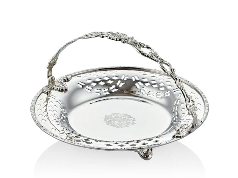 LMD BASKET GUMUS KULPLU SEKERLIK 23X24X9CM