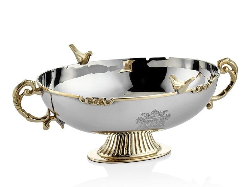 LMD BLACK PEARL KUSLU KULPLU KUCUK DEKR. KASE 35X17X15CM