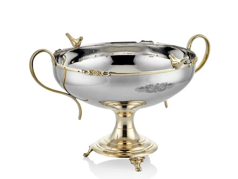 LMD BLACK PEARL KUSLU KULPLU KUCUK KASE 33X25X23,5 CM