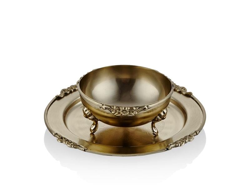 LMD BLACK PEARL SADE TEPSI VE KASE GOLD 2LI TAKIM 17X17X13,5