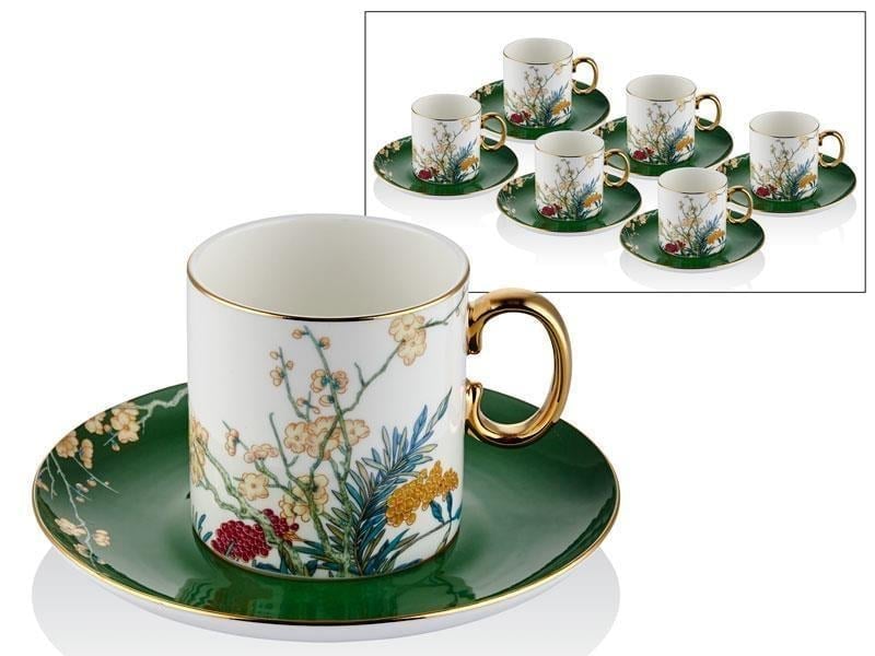 LMD BLOSSOMS 6PCS TEA CUPS SET