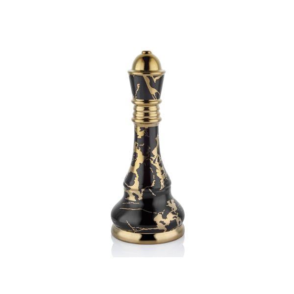 LMD CHESS SİYAH GOLD ŞAH TASI 13,5X13,5X33,5 CM