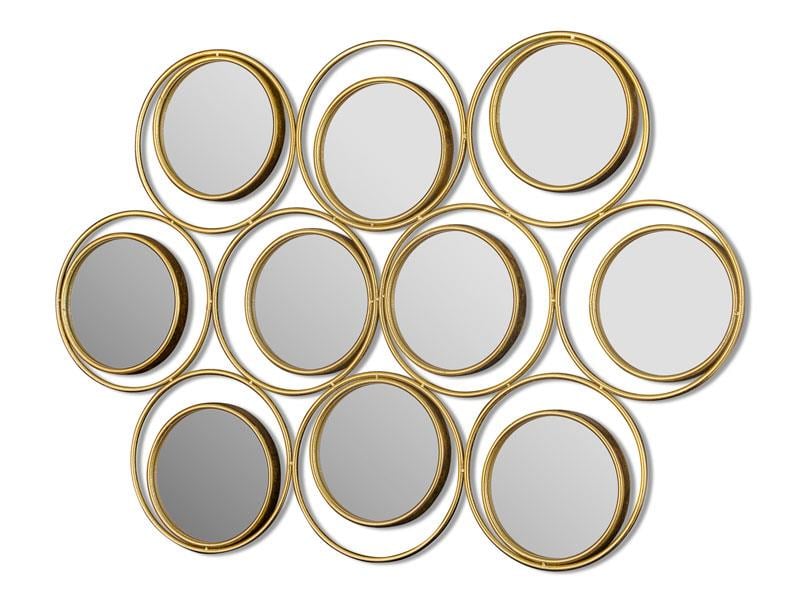 LMD CIRCLES REGULAR AYNA GOLD 101X69 CM