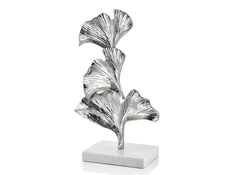 LMD COAL GINGKO DEKORATIF SILVER 25.5X10.8X50.8 CM