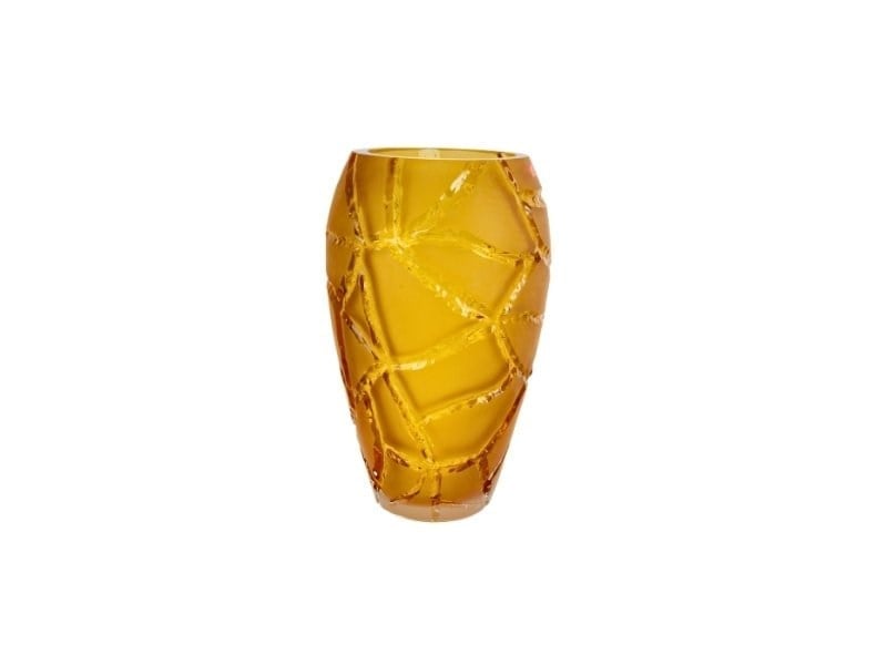 Lmd Crack Buyuk Amber Vazo 21x21x35 Cm