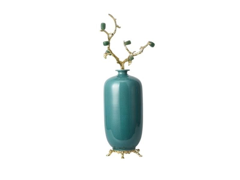 LMD CYLINDER GREEN SMALL DECOR 21X16X53CM