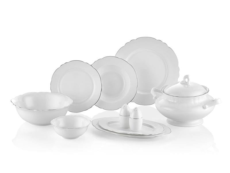 LMD ELEGANCE PLATINUM 59PCS DINNER SET