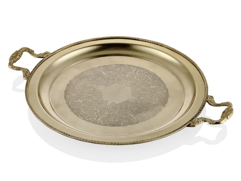 LMD ENGRAVE BORDER KULPLU GOLD TEPSI 57X44X4 CM