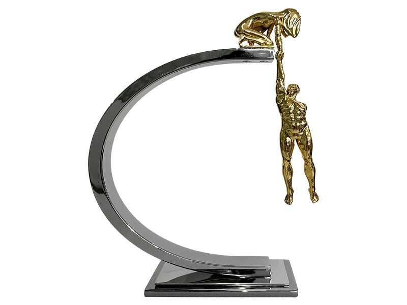 Lmd Gold Holdıng Up Couple Fıgure 21x7x36 Cm