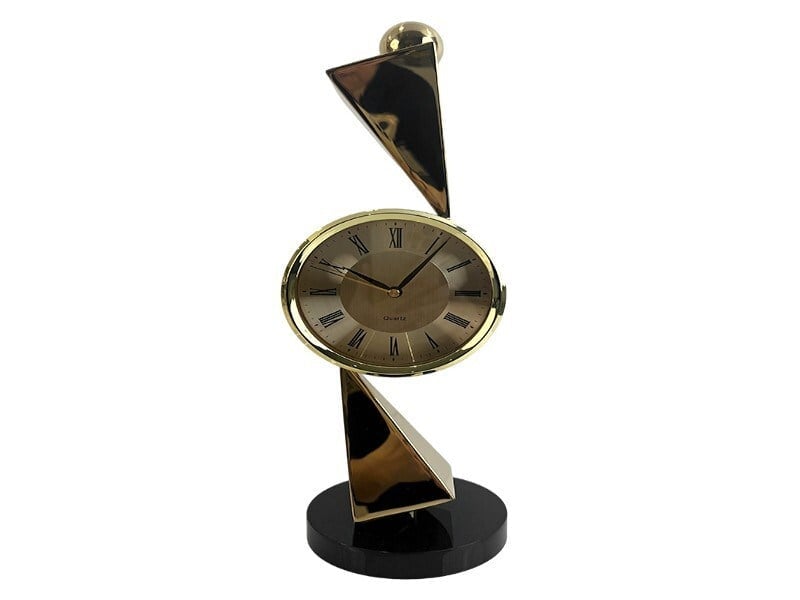 Lmd Gold Modern Table Clock 14x12x40 Cm