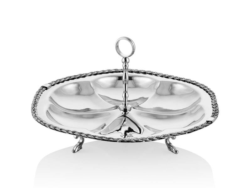 LMD HALATLI 6LI KEK STANDI 31X31X25 CM FULL NİCKEL