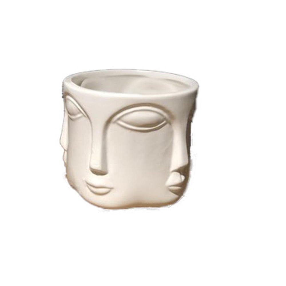 LMD HAVELKA SURATLI BEYAZ DEKORATIF BUYUK BOY 11.5X11.5X10.5 CM